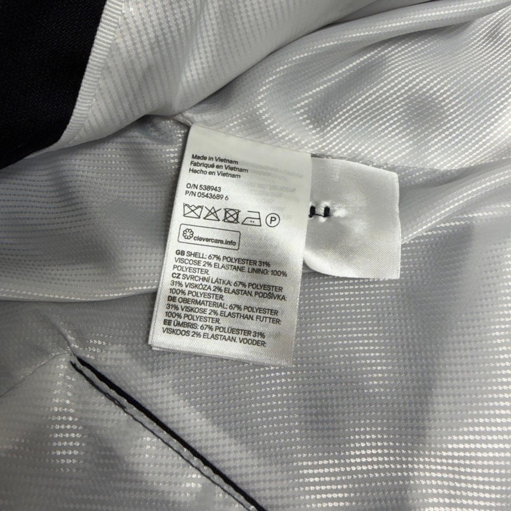 H&M Women Black One Button Blazer Jacket Size 4 - Picture 7 of 8